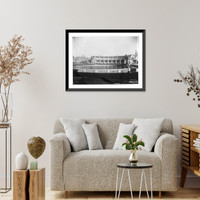 Historic Framed Print, [Alaska-Yukon-Pacific Exposition, Seattle]: Geyser Basin, Agricultural Bldg., and Mines Bldg.,  17-7/8" x 21-7/8"