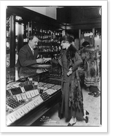 Annette Kellerman trying on a ring in Kohn's, Minneapolis, Minn, Antique Wall Art