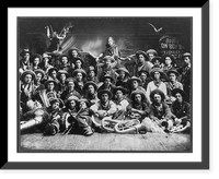 The new and old Dodge City Cow Boy Band Classic, Historic Print