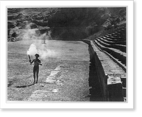 Historic Framed Print, Im Stadium von Delphi,  17-7/8" x 21-7/8"
