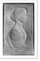 Plaque showing Helen Keller, half lgth., right profile, with inscription To be blind is to see the bright side of life"" Classic, Vintage Print