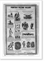 Printers' Picture Gallery. Memorial of the American Anti-Slavery Society, Vintage Poster