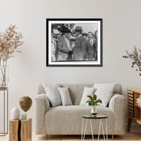 Historic Framed Print, Governor Woodrow Wilson shaking hands with Benjamin Tillman,  17-7/8" x 21-7/8"