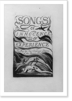 Title page; Songs of Innocence and of Experiences; showing the two contrary states of the human soul; showing Adam & Eve Classic, Vintage Poster