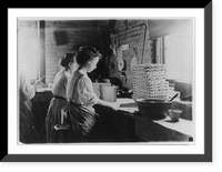 Folding Paper Box Company, South Bend, Ind. About 6 young boys and girls here, but could not get photographs. Location: South Bend, Indiana, Vintage Poster