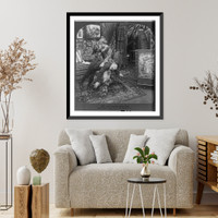 Historic Framed Print, And auntie raises Ned,  17-7/8" x 21-7/8"