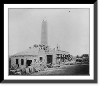 Construction of Virginia Union University, Richmond, Va. by African American laborers: Power and heating plant, Historic Reproduction