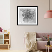 Historic Framed Print, Plan of the city of St. Petersburg, [Russia]. The imperial residence, 1801,  17-7/8" x 21-7/8"