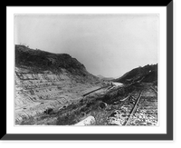 Historic Framed Print, [Panama Canal construction]: Isthmian Canal looking south from central portion of Culebra Cut, Dec. 24, 1904,  17-7/8" x 21-7/8"