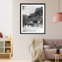 Tourist Camp in the Grand Canyon, 3100 ft. below the rim, Arizona, Antique Print
