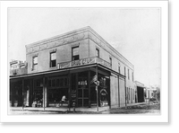 Historic Framed Print, [Extreior of Providence Drug Co., Limited, Lake Providence, La.],  17-7/8" x 21-7/8"