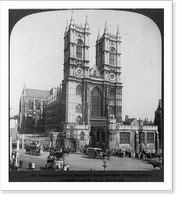 Historic Framed Print, Westminster Abbey, England's most celebrated building, London,  17-7/8" x 21-7/8"