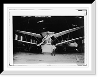 Historic Framed Print, Harriman Hydroaeroplane,  17-7/8" x 21-7/8"