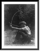 Historic Framed Print, [Boy with bow and arrow] - 2,  17-7/8" x 21-7/8"