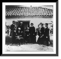 Historic Framed Print, The Reverend Henry Wright, principal chaplain to the forces in the Crimea with other chaplains,  17-7/8" x 21-7/8"