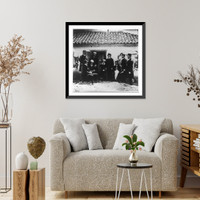 Historic Framed Print, The Reverend Henry Wright, principal chaplain to the forces in the Crimea with other chaplains,  17-7/8" x 21-7/8"