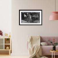 Historic Framed Print, Will you help the women of France? Save wheat.Edward Penfield.,  17-7/8" x 21-7/8"