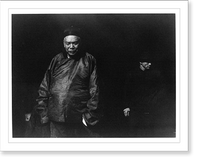 Historic Framed Print, [Merchant and bodyguard in Chinatown, San Francisco].Arnold Genthe, N.Y. - 2,  17-7/8" x 21-7/8"