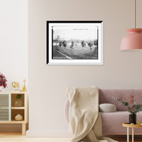 Historic Framed Print, Red Sox coming on field World Series, Boston AL (baseball),  17-7/8" x 21-7/8"