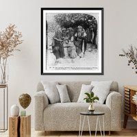 Historic Framed Print, The well ceremony - signifying that the wife shall serve the husband - a wedding, Ramallah, Palestine,  17-7/8" x 21-7/8"