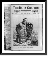 Historic Framed Print, The political mill - putting them into the hopper.A.B.F. - 2,  17-7/8" x 21-7/8"