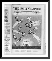 Historic Framed Print, [Daily Graphic cartoons of the 1876 Pres. campaign: The present portentous aspect of the political Heavens"]",  17-7/8" x 21-7/8"