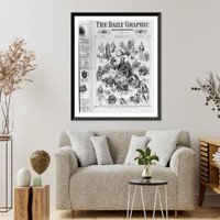 Historic Framed Print, [Daily Graphic cartoons of the 1876 Pres. campaign: Character sketches in U.S. Senate"]",  17-7/8" x 21-7/8"