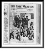 Historic Framed Print, [Daily Graphic cartoons of the 1876 Pres. campaign: The last brush between party leaders"]",  17-7/8" x 21-7/8"
