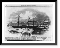 Black & White Photo - Boston - The BRITANNIA steamship leaving U.S