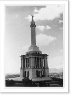 Historic Framed Print, The Monumento a la Paz de Trujillo,. Santiago de los Cabelleros, Dominican Republic,  17-7/8" x 21-7/8"