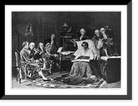 Historic Framed Print, Mozart singing his requiem,  17-7/8" x 21-7/8"