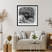 Historic Framed Print, One of our victorious naval commanders, Rear Admiral [William Thomas] Sampson [in horse-drawn carriage] - Dewey Celebration, New York,  17-7/8" x 21-7/8"