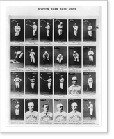 Historic Framed Print, Boston Base Ball Club,  17-7/8" x 21-7/8"