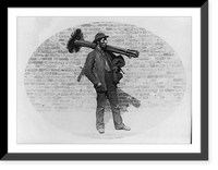 Historic Framed Print, [Chimney sweep in London, 1884],  17-7/8" x 21-7/8"