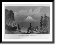 Historic Framed Print, Mount Hood, Oregon,  17-7/8" x 21-7/8"
