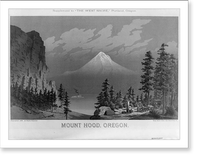 Historic Framed Print, Mount Hood, Oregon,  17-7/8" x 21-7/8"