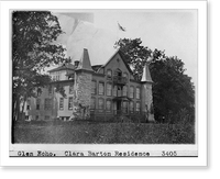 Historic Framed Print, Glen Echo. Clara Barton residence,  17-7/8" x 21-7/8"