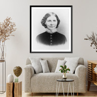 Historic Framed Print, Clara Barton, 1821-1912 - 6,  17-7/8" x 21-7/8"