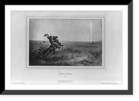 Historic Framed Print, Prairie in Kansas,  17-7/8" x 21-7/8"