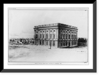Historic Framed Print, View of Capitol when first occupied by Congress, 1800,  17-7/8" x 21-7/8"