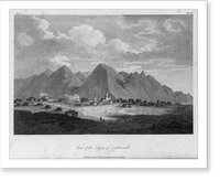 Historic Framed Print, View of the town of Zashiversk [Siberia],  17-7/8" x 21-7/8"