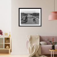 Historic Framed Print, Aldebaran Canal, Venice, Cal.,  17-7/8" x 21-7/8"