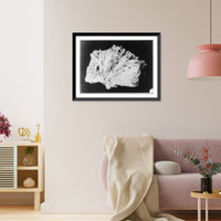 Historic Framed Print, Specimen of crystalline asbestos, Ontario, Canada,  17-7/8" x 21-7/8"