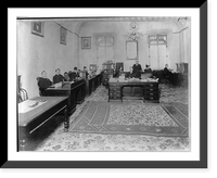 Historic Framed Print, [Executives and employees in offices in Civil Service [Comm.?], Washington, D.C.: 9 people at desks],  17-7/8" x 21-7/8"