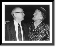 Historic Framed Print, [Eugene and Agnes Meyer, both half lgth., facng each other],  17-7/8" x 21-7/8"