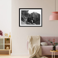 Historic Framed Print, Among the rocks. Acoma,  17-7/8" x 21-7/8"