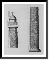 Historic Framed Print, The Column of Trajan in Rome,  17-7/8" x 21-7/8"