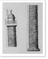 Historic Framed Print, The Column of Trajan in Rome,  17-7/8" x 21-7/8"