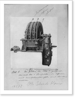 Vintage Photo Print - Airplane and blower made by the Otto Schwade firm