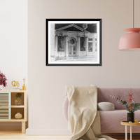 Historic Framed Print, Ikonostas vnutri dvortsovoi tserkvi v Tveri.,  17-7/8" x 21-7/8"